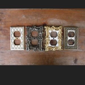 Electrical plate covers x4 /outlet cover/ vintage cover outlet plate lightswitch